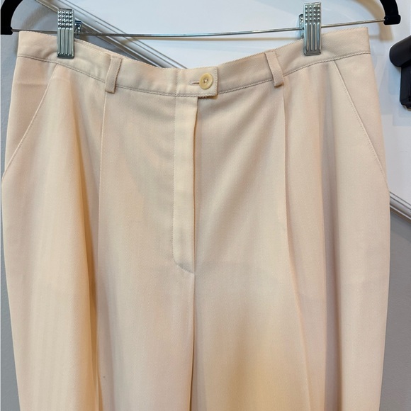 Escada Vintage Cream Women's Trousers - Picture 3 of 4